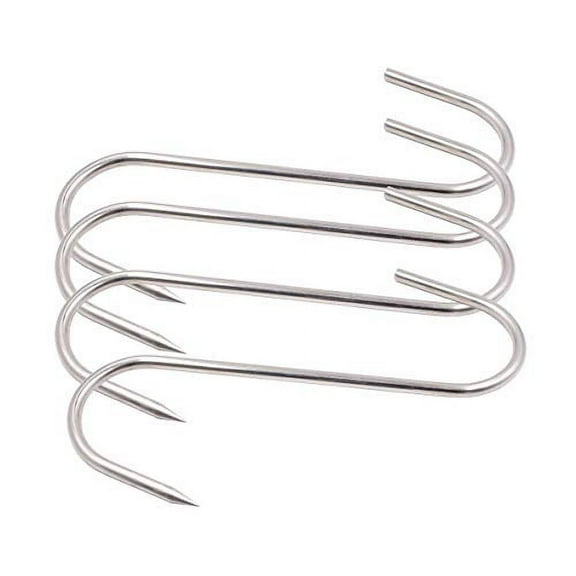 5 inch Meat Hooks HONSHEN S-Hook Stainless Steel Meat Processing Butcher Hook Pot Hooks 5 inch