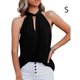 thumbnail image 4 of Blusa sin mangas Minnieouse para mujer camisa holgada informal cuello de lazo ropa transpirable verano Type2 NO2, 4 of 5