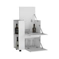 thumbnail image 3 of Pemberly Row Modern / Contemporary Bar Cart White Engineered Wood, 3 of 6