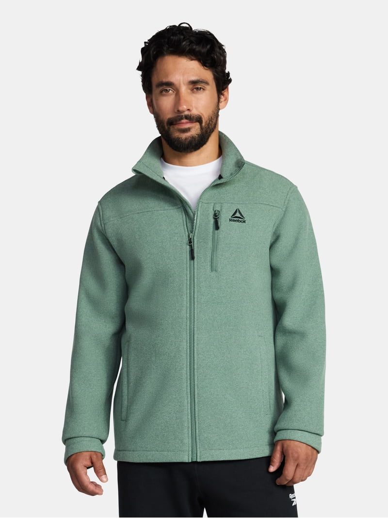 Reebok Men and Big Men's Fleece Zip Jacket, Sizes S-3XL - Walmart.com