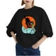 thumbnail image 1 of Blusa de manga larga suelta con estampado de moda para mujer, blusas informales con cuello redondo, sudaderas con capucha Fridja  fjkfkj3099, 1 of 5