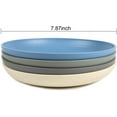 thumbnail image 2 of Shopwithgreen Deep Dinner Plates Set of 4 Alternative for Plastic Plates, Microwave and Dishwasher Safe Wheat Straw Plates, Unbreakable Kids Plate Set with 4 Colors(7.8 inch), 2 of 6