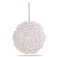 thumbnail image 1 of Inteprter Toalla de limpieza de manos colgante en forma de bola de cocina Toallas de secado de felpa lavables Toallas de baño suaves absorbentes de agua Suministros de limpieza para el hogar Blanco Inteprter HA011775-01, 1 of 6