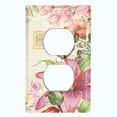thumbnail image 2 of Metal Light Switch Plate Cover Elegant Floral Hummingbird Frame Tile Pink FLW109, 2 of 13