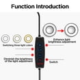 thumbnail image 3 of Selfie Ring Light with Cell Phone Holder Stand for Live Stream/Makeup LED Camera, 3 of 14