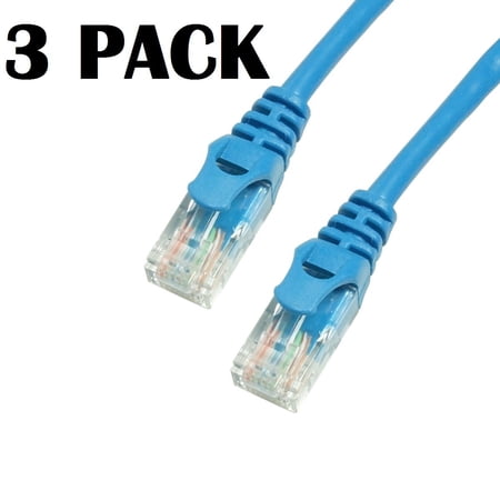 Grandmax Cat6 25ft 3 Pack UTP Patch Cable 550MHZ Snagless Blue price history on PriceWatchPro