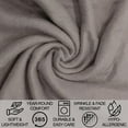 thumbnail image 5 of 12 Pack Bulk Throw Blankets Twin Size 60"L x 50"L Hypoallergenic, Lightweight Soft Fleece Throw Blankets for Homeless, Wedding Favors, Bed, Couch, Pet Blankets, Hospital Blankets in Assorted Colors, 5 of 8