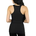 thumbnail image 2 of ToBeInStyle Womens Essential Ribbed Racerback Versatile Layering Cotton Blend Tank Top, 2 of 3
