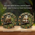 thumbnail image 2 of Owl Wall Clock Home Decor Nature Themed Art 10-Inch Silent Wooden Wall Clock, Battery Operated (AA Batteries Not Included), Artistic Home Decor, 2 of 7