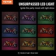 thumbnail image 2 of VEVOR LED Lighted Liquor Bottle Display Bar Shelf RF & App Control 48" 3-Step, 2 of 9