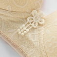 thumbnail image 6 of LOVZFMLL Bras for Women Solid Color Floral Comfort Soft Push Up Breathable Bra No Underwire Full Coverage Everyday Bralettes Beige 2XL, 6 of 6