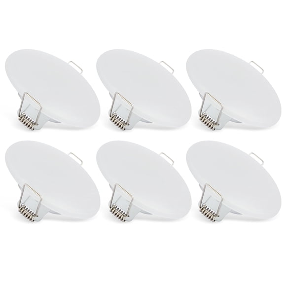 Dream Lighting 3.5 in LED Lights Ceiling Light Fixture,12volts, Recessed Mount with Clips,3500K,RV Boat Camoer Trailer, Pack of 6