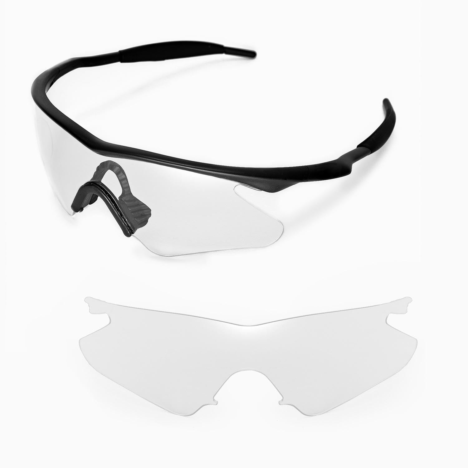 chauffør Stor mængde sikkert Walleva Clear Replacement Lenses For Oakley M Frame Heater Sunglasses -  Walmart.com