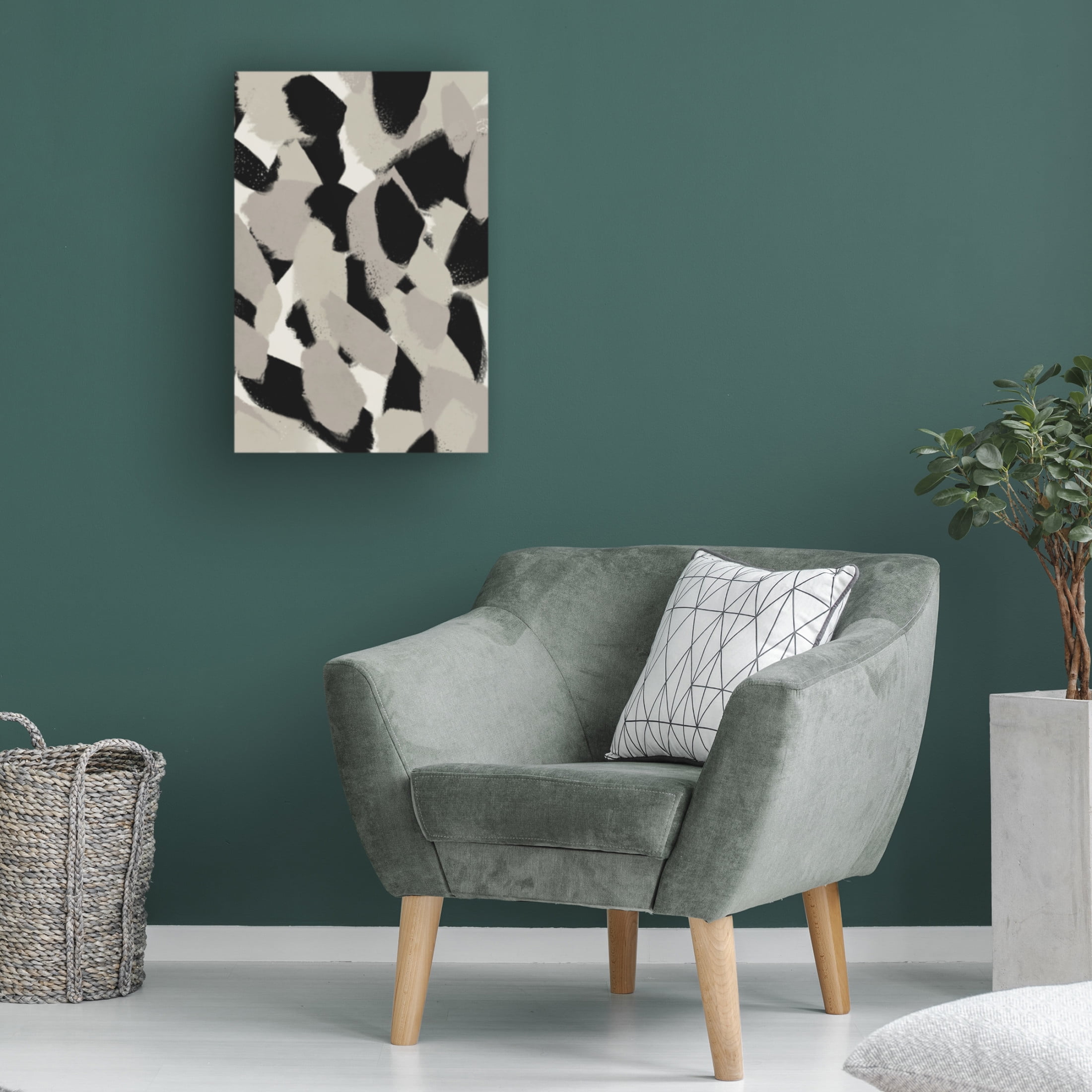Canvas Wall Art - Treechild 'Big Stony Pattern' Wall Art for Living Room, Bedroom, or Office D?cor by Trademark Fine Art - 30 x 47 Inches
