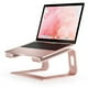 thumbnail image 1 of Soporte p/ laptop Nulaxy, ergonómico de aluminio p/ computadora portátil, desmontable, compatible con Mac, Dell, HP (D-Rose Gold), 1 of 3