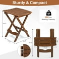 thumbnail image 6 of UBesGoo 18" Wood Side Table, Foldable Small End Table, Natural Wood Frame, Walnut, 6 of 12