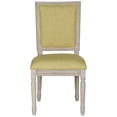 thumbnail image 2 of SAFAVIEH Buchanan 19''H Linen Rect Side Chair Spring Green / Rustic Grey, 2 of 7