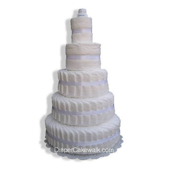 5 tier Do-It-Yourself Diaper Cake