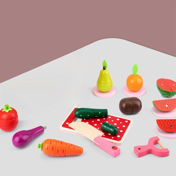 15x Cutting Fruit Vegetables Set Cutting Game Development Educational Salvador Juegos de simulación de juguetes