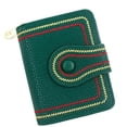 thumbnail image 2 of Cartera de cuero con bloqueo RFID para mujer, tarjetero, organizador con múltiples ranuras, monedero con cierre de cremallera, plegable, 12 x 3 x 9,4 cm., 2 of 2