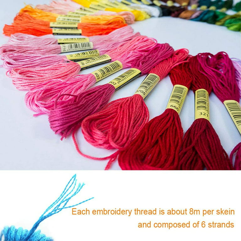 SUPTREE Embroidery Floss Cross Stitch Thread Friendship Bracelet String 100  Rainbow Color Crafts Floss