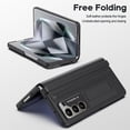 thumbnail image 3 of Dteck Case with Screen Protector for Samsung Galaxy Z Fold 6 5G 2024,Full-Body Hinge Protection Leather+PC Case Shockproof Kickstand Cover for Galaxy Z Fold 6,Black, 3 of 8