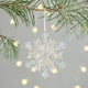thumbnail image 4 of Adornos Navideños: Guirnaldas de Flores, Copos de Nieve, Lazos y Adornos Multicolor de Plástico de 14 Cm (5,5 Pulgadas). Ideales para Decorar El Hogar o Como Colgante para El Árbol de Navidad. 27 G., 4 of 6