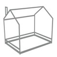 thumbnail image 3 of CRO Decor Full Size House Bed Wood Bed (Gray), 3 of 10