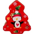 thumbnail image 5 of ALEF Christmas/Holiday Set of 3 Christmas Tree Shaped Decorative Nesting Tins - featuring Santa & Snowman, 5 of 5