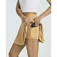 thumbnail image 3 of Real Essentials 3 Pack: Women's 14" Layered Ruffle Flowy Tennis Golf Skorts Pockets Pleated Mini Skirt Athletic Liner Shorts, 3 of 7