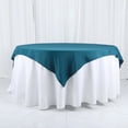 thumbnail image 6 of Efavormart 54x54" Peacock Teal Wholesale Linens Seamless Polyester Square Linen Tablecloth For Wedding Banquet Party Restaurant, 6 of 11