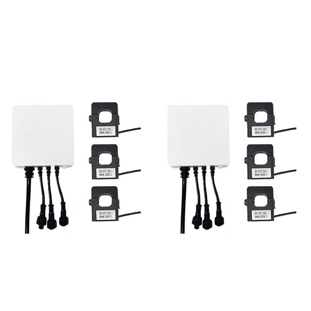2X Tuya Smart Life Single 3 Phase WiFi Energy KWH Meter 80A Power Clamp Transformador de Corriente Monitor de Uso de Energía
