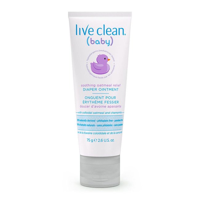 Live Clean Baby Soothing Oatmeal Relief Diaper Ointment
