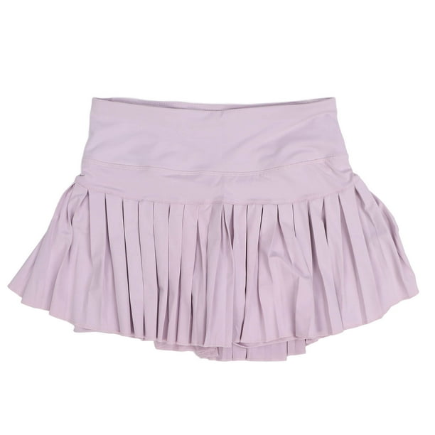 Falda de tenis plisada Nikou transpirable para mujer con bolsillos para correr senderismo caminar informal color rosa XL
