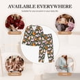 thumbnail image 7 of Sikiie Roosters and Chicks Women's Long-Sleeve Shirt and Full-Length Bottom Pajama Set (s-xxl)-XX-Large, 7 of 7
