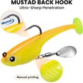 thumbnail image 5 of TRUSCEND Easy Catch Shadtale with BKK Branded Hook, Unique Vibrating Swim and Trembly Jigging Action for More Bites, Durable TPE Soft Fishing Lures for Bass Crappie Trout Walleye, Keep Separately, 5 of 10