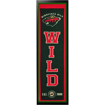 Encore Select 290-20 Minnesota Wild Logo History Felt Banner – 14 x 37 in.