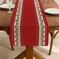 thumbnail image 5 of Christmas Table Runner, 70 Inch Holiday Dining Table Decor with Festive Print, Polyester Centerpiece for Christmas Dinner Party, Reusable Seasonal Tablecloth(B), 5 of 5