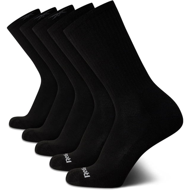 Calcetines deportivos Reebok para hombre, paquete de 5, control de humedad