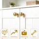thumbnail image 4 of 6 PCS Tiradores para Cajones, Jaladeras para Cajones, Con Tornillos Acero Inoxidable Jaladeras para Cocina, Adecuado para Armarios, Cajones, Puertas, 4 of 7