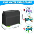 thumbnail image 3 of Black Kids Water Table Cover,Kids Sand and Water Table Covers Waterproof,Outdoor Water Play Table Cover Fit Rain Showers Splash Pond Water Table, 3 of 6