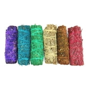 Ancient Veda Assorted Variety 6 Pack Scented and Colored Sage Smudge Sticks