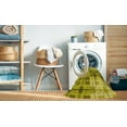 thumbnail image 2 of Ahgly Company Machine Washable Indoor Round Transitional Banana Yellow Area Rugs, 8' Round, 2 of 7