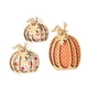 thumbnail image 3 of 3 piezas de decoración de calabaza de otoño, decoración de otoño, artesanía rústica hecha a mano, centro de mesa Estilo B, 3 of 9