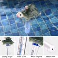 thumbnail image 3 of Termómetro para piscina, termómetro flotante para piscina, con cuerda, resistente a los golpes para todas las piscinas, spas, jacuzzis, acuarios y estanques de peces (tortuga) ER, 3 of 5