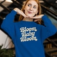 thumbnail image 3 of Smartprints Bloom Baby Bloom Women's Sweatshirt Royal, Cotton, 4XL, 3 of 4