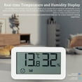 thumbnail image 2 of Tignapoo Smart Indoor Temperature & Humidity Sensor with Alexa & Google Assistant Compatibility - Bluetooth & Zigbee Enabled, Battery-Powered, White, 2 of 7