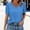 Light Blue, variant on V Neck T-Shirts For Women Sevevn Womens Summer Tops Cap Sleeve V Neck Tshirts Spring Blouses Beach Vacation Clothes Green M