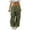 j42-Green, variant on Womens Cargo Pants Casual Solid Color Drawstring Waist Baggy Wide Leg Pants With Pockets Ladies Breathable Everyday Trousers,M