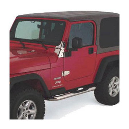 Smittybilt Sure Step 3" Diameter Side Bars (Stainless Steel) - JN40-S2S Fits select: 1980-1986 JEEP JEEP, 1979 AMERICAN MOTORS JEEP
